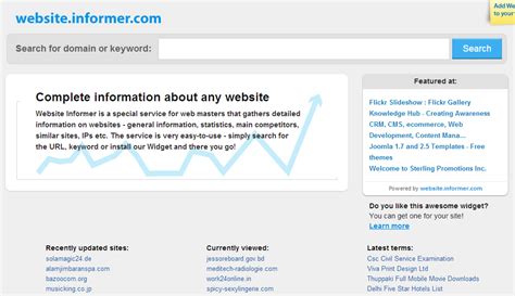 website informer|website details checker online.